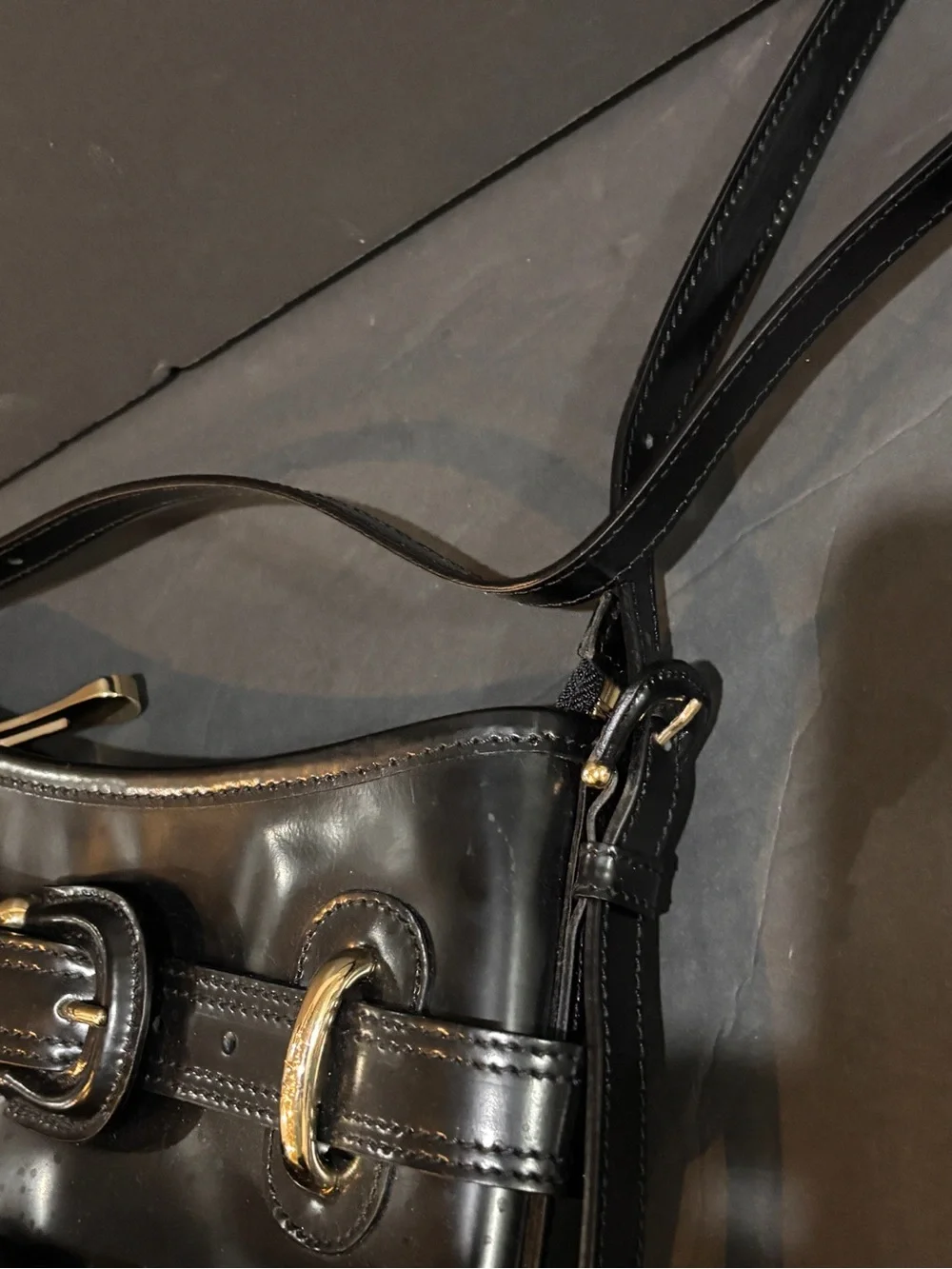 Burberry Bolton Leather Trim Quilted Nylon Crossbody Bag Black Made in Italy NWT